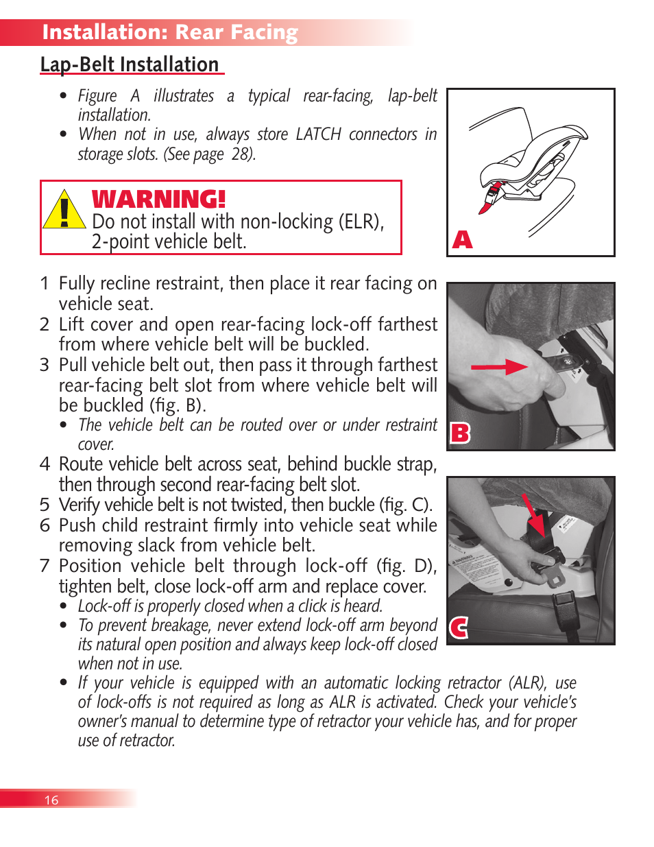 Ab warning | Britax Diplomat User Manual | Page 18 / 42