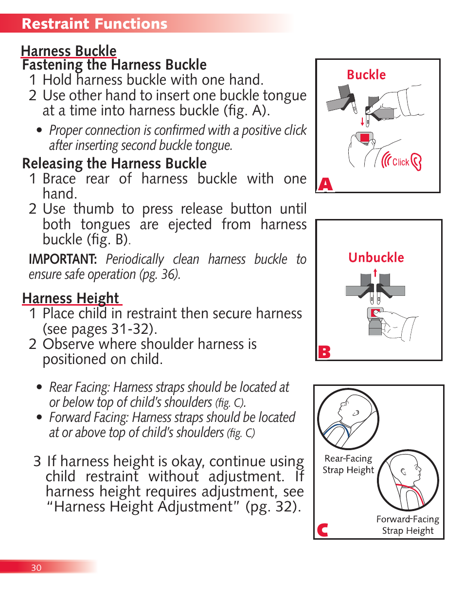 Ab c | Britax Diplomat User Manual | Page 32 / 42