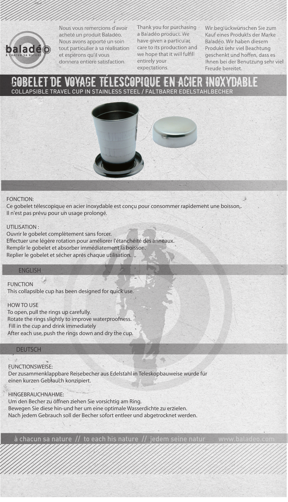 Baladeo PLR052 User Manual | 1 page