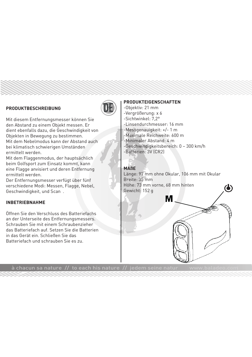 Baladeo PLR608 User Manual | Page 10 / 13