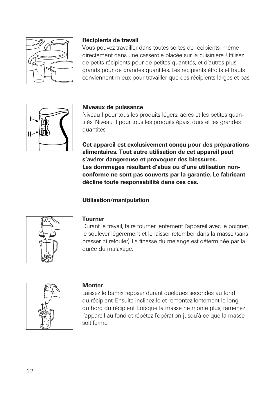 bamix Basic User Manual | Page 12 / 24