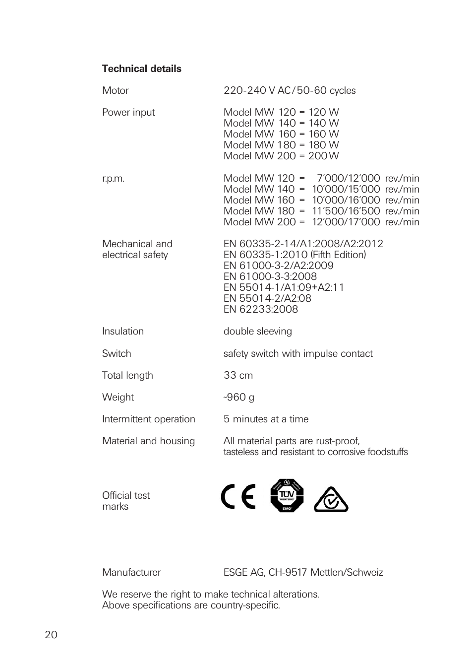 bamix Basic User Manual | Page 20 / 24