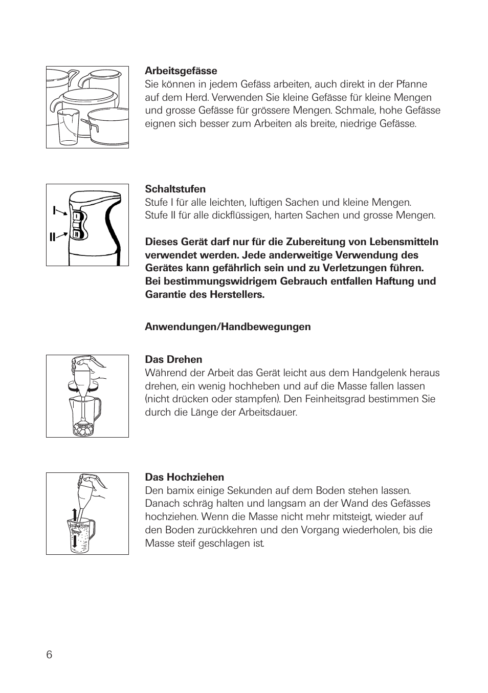 bamix Basic User Manual | Page 6 / 24