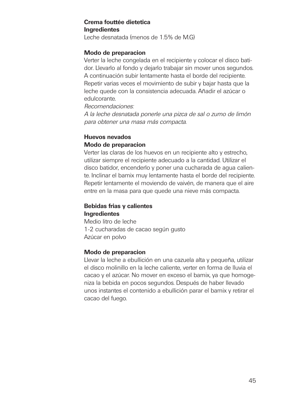 bamix Rezepte User Manual | Page 45 / 48