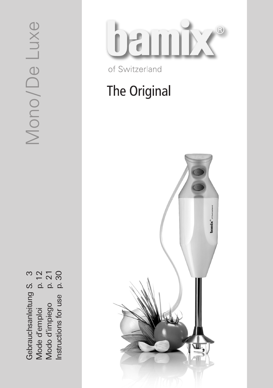 bamix DeLuxe User Manual | 40 pages