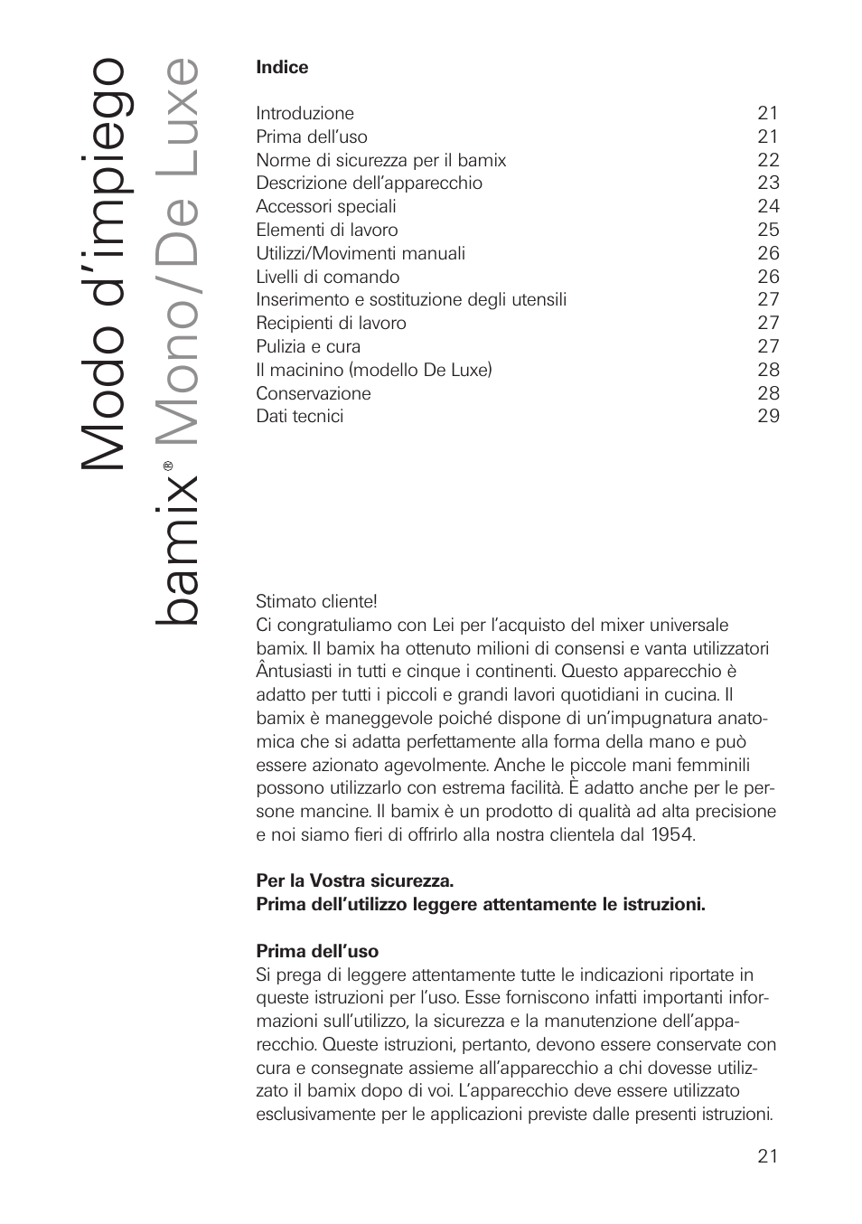 bamix DeLuxe User Manual | Page 21 / 40