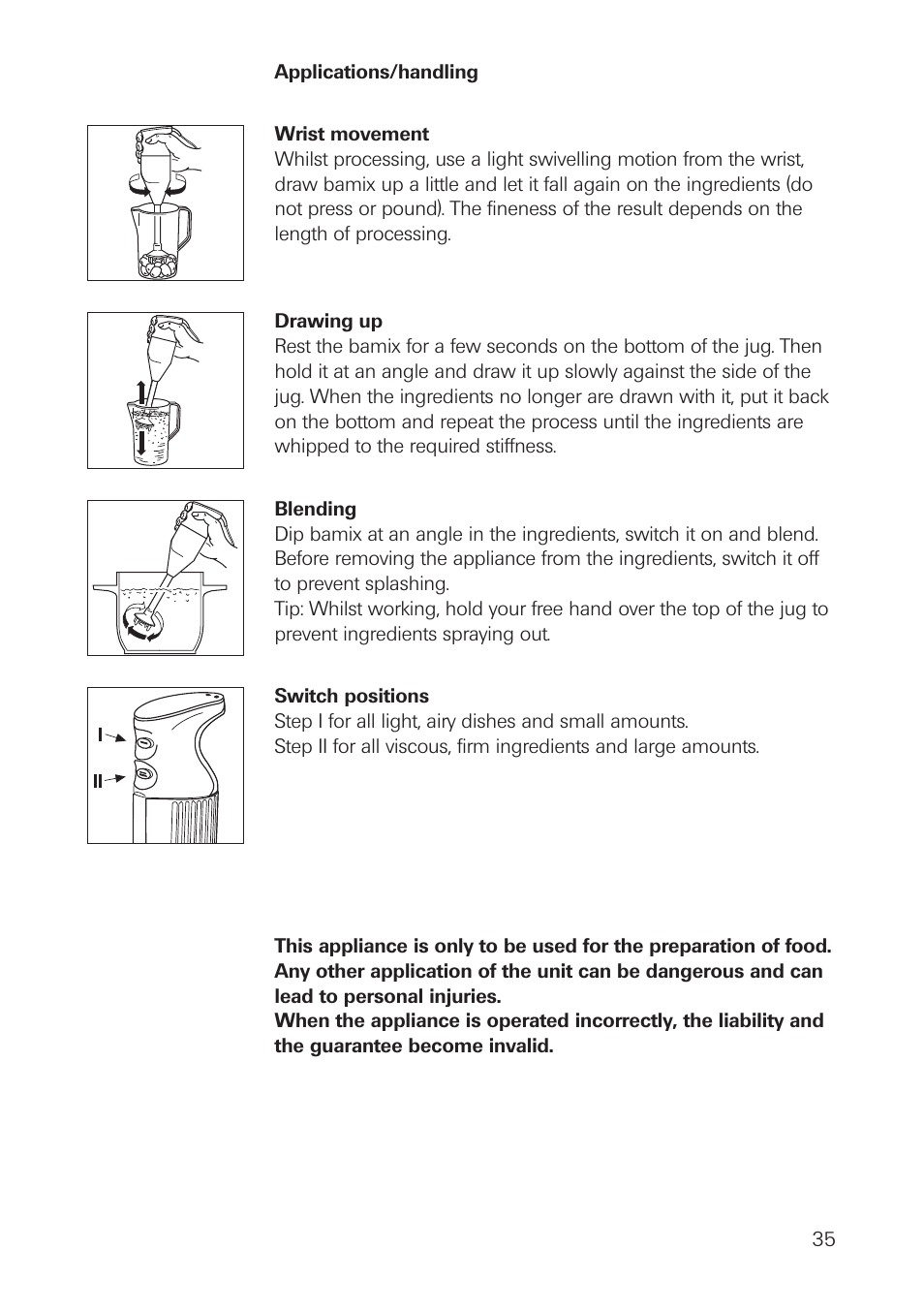 bamix DeLuxe User Manual | Page 35 / 40