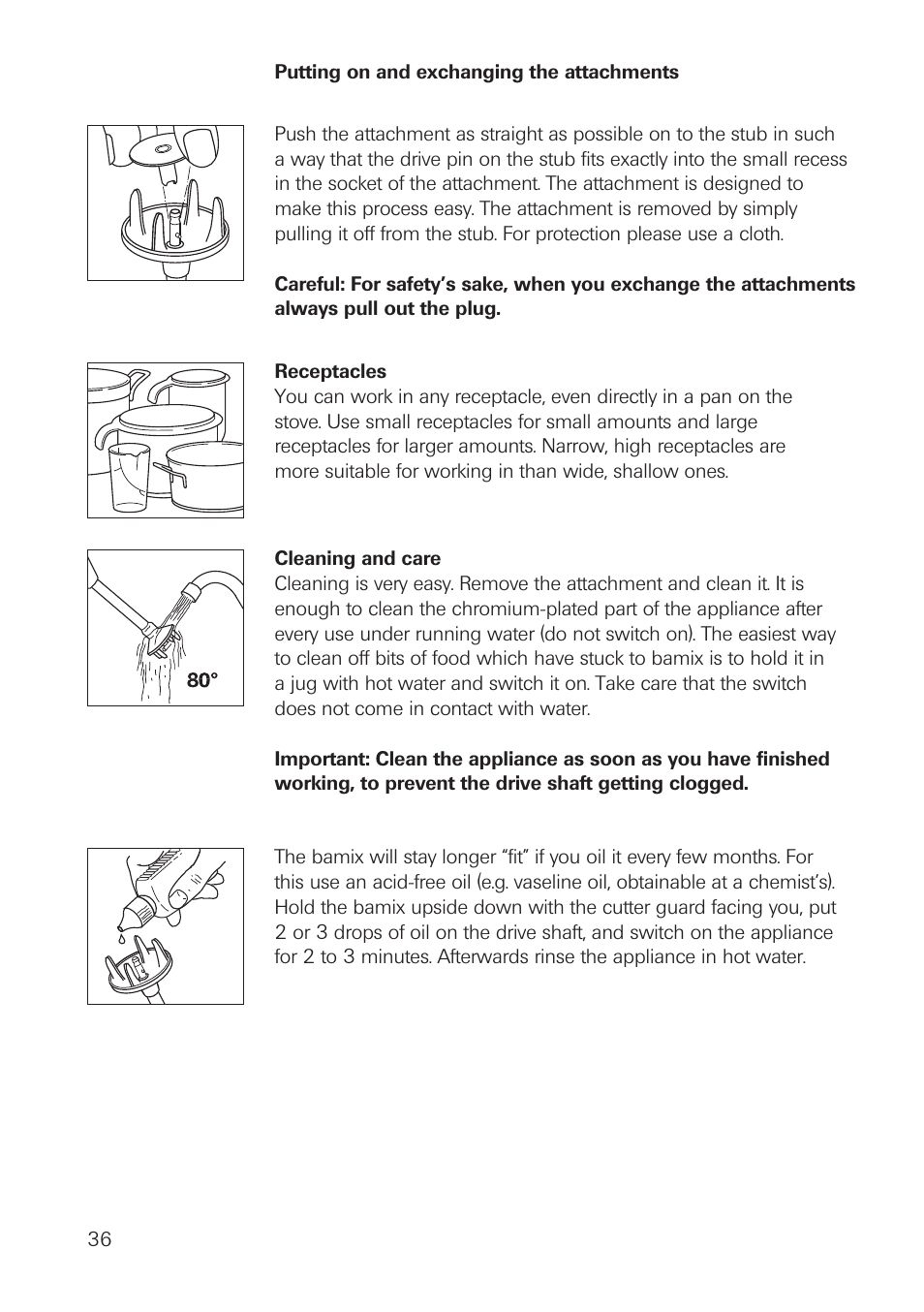 bamix DeLuxe User Manual | Page 36 / 40