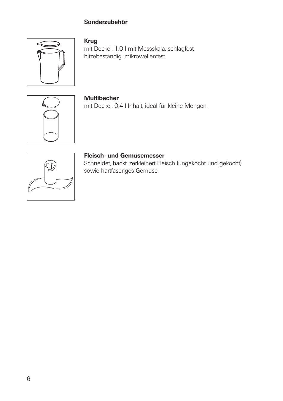 bamix DeLuxe User Manual | Page 6 / 40