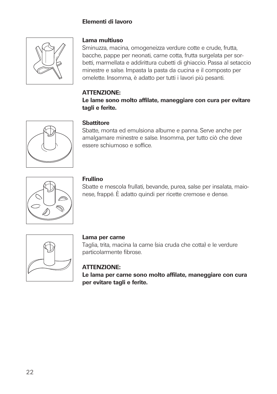 bamix Classic User Manual | Page 22 / 36