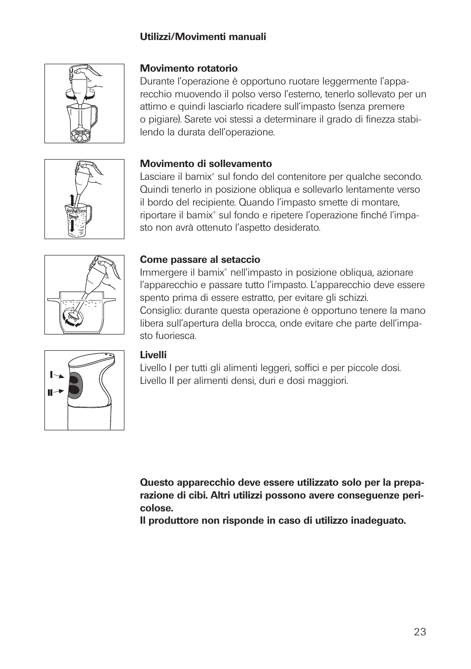 bamix Classic User Manual | Page 23 / 36