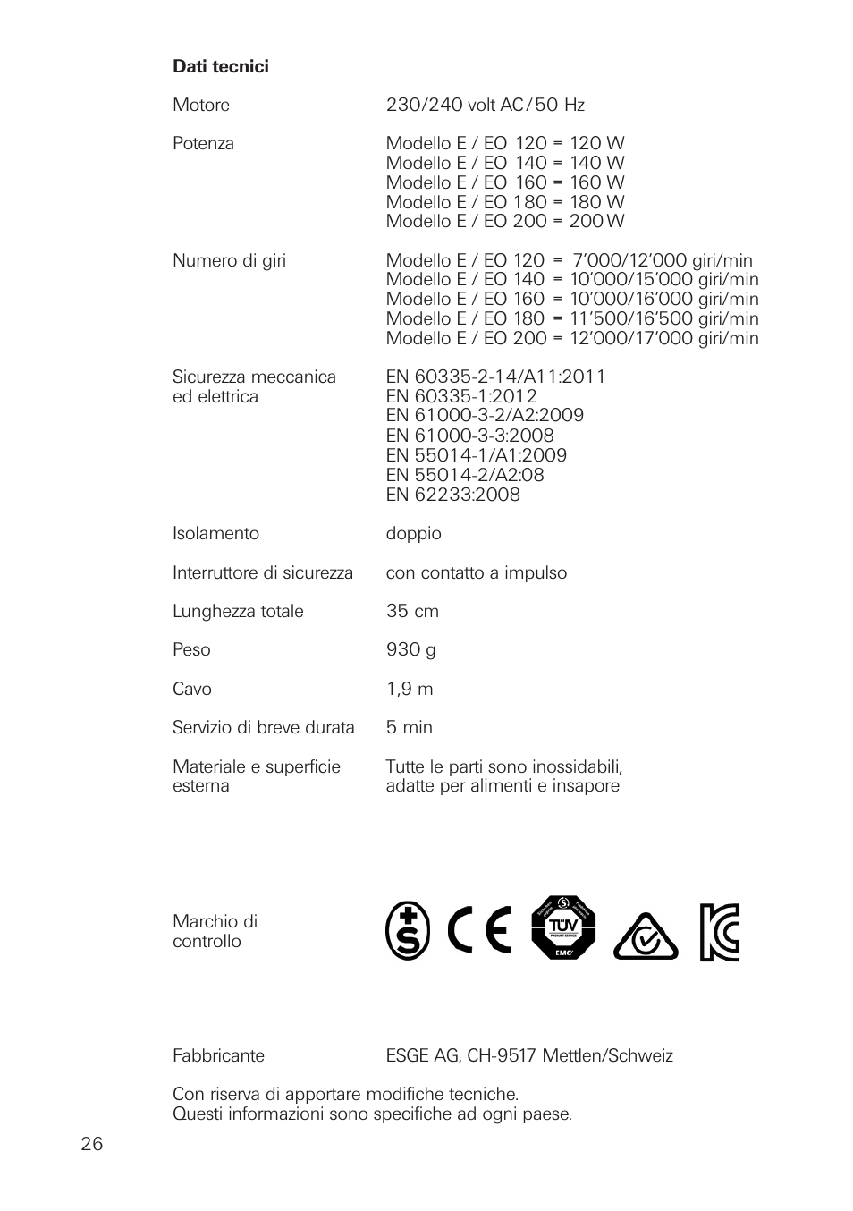 bamix Classic User Manual | Page 26 / 36