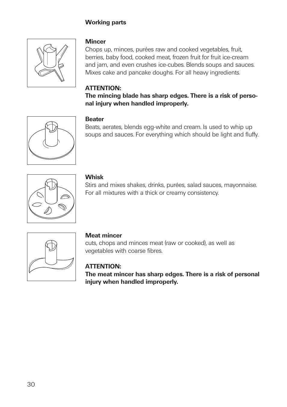 bamix Classic User Manual | Page 30 / 36