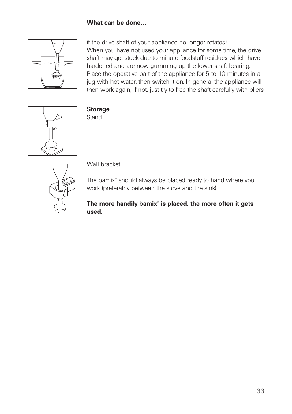 bamix Classic User Manual | Page 33 / 36