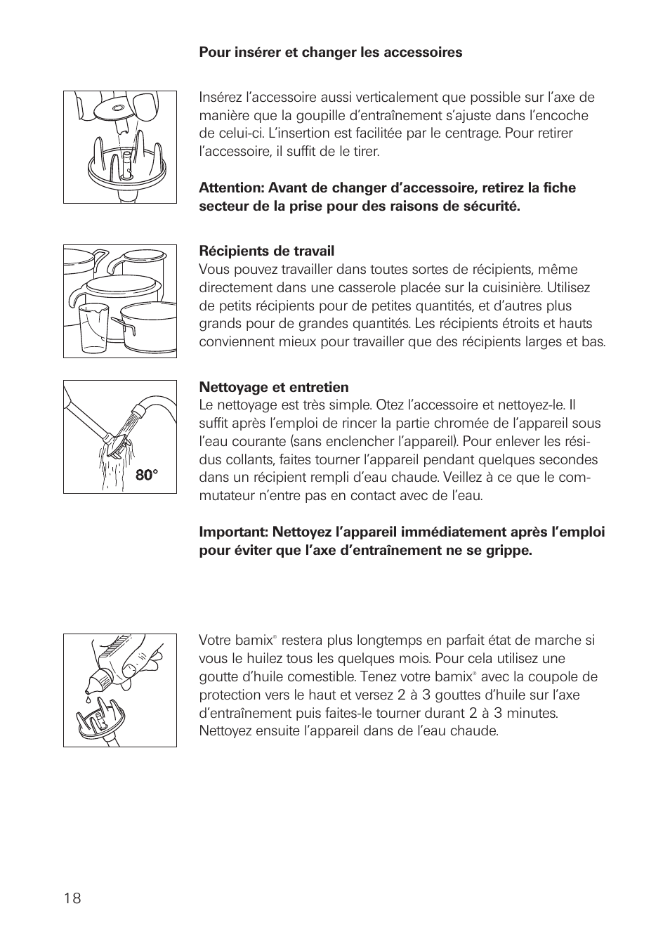 bamix SwissLine User Manual | Page 18 / 40