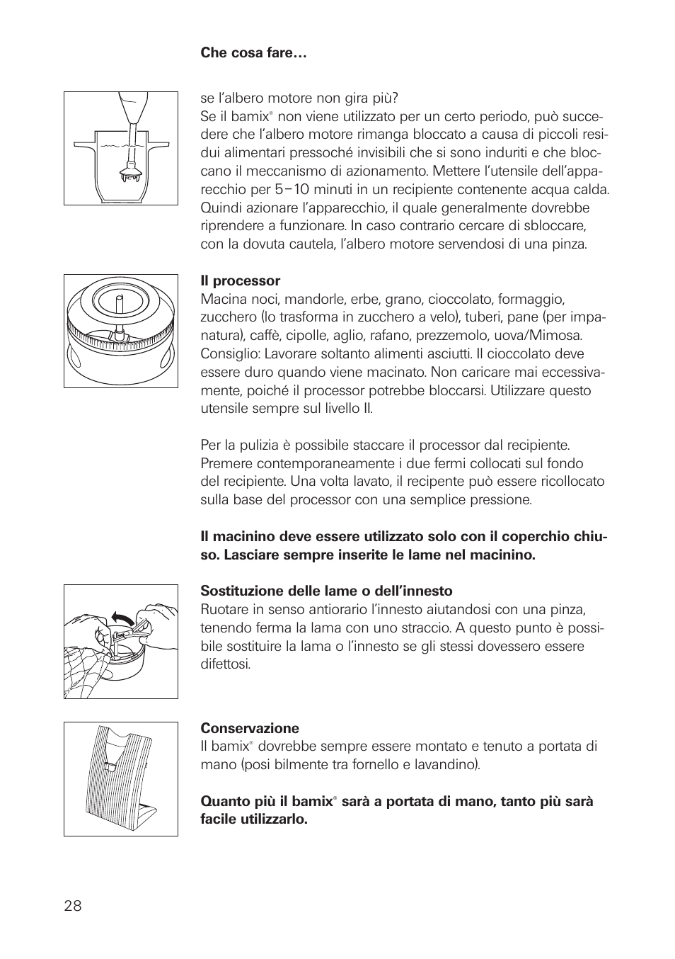 bamix SwissLine User Manual | Page 28 / 40