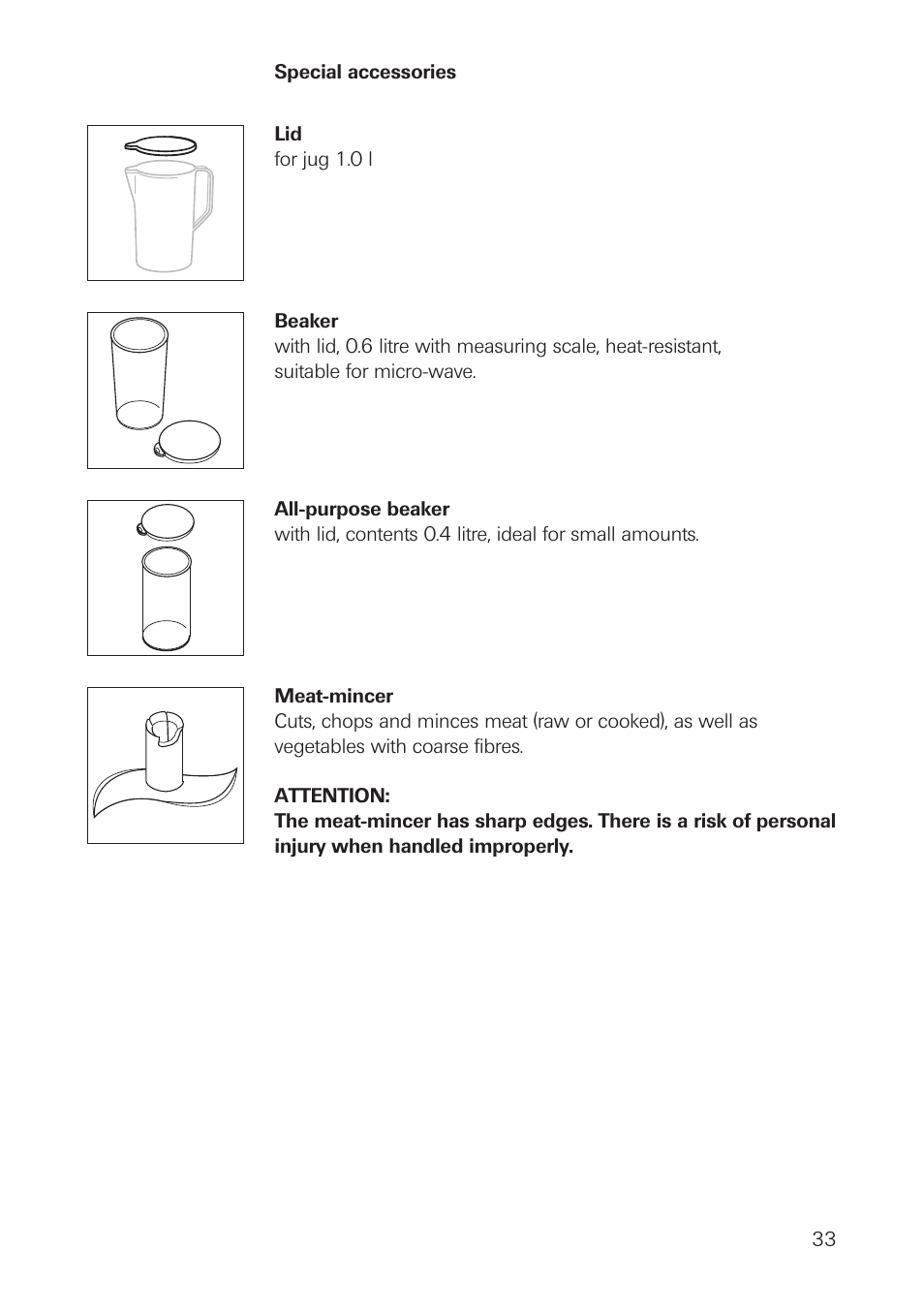 bamix SwissLine User Manual | Page 33 / 40