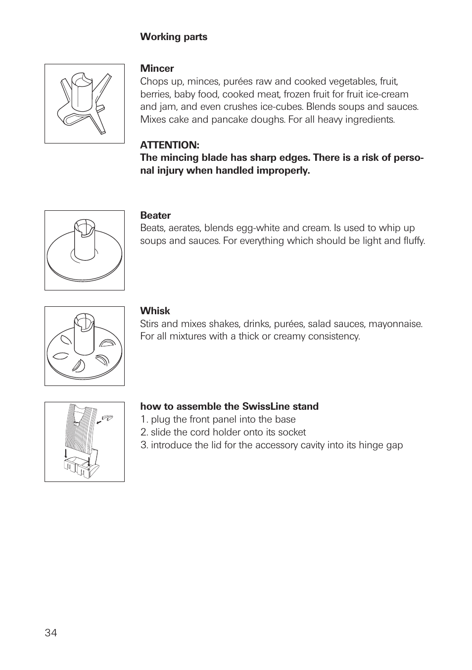bamix SwissLine User Manual | Page 34 / 40