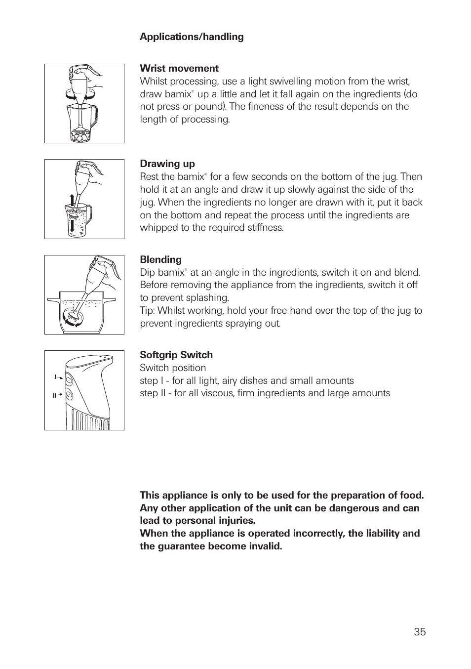 bamix SwissLine User Manual | Page 35 / 40