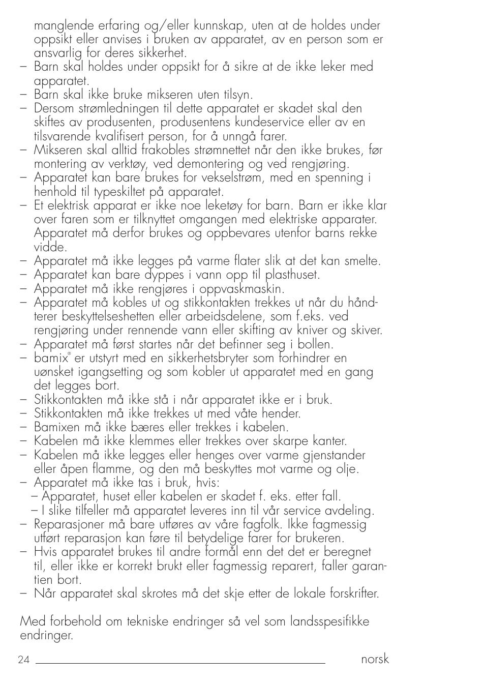 bamix Gastro 200 User Manual | Page 24 / 44