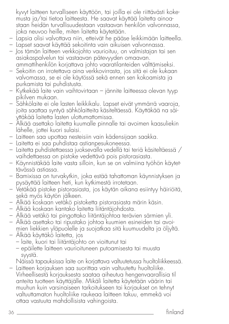 bamix Gastro 200 User Manual | Page 36 / 44