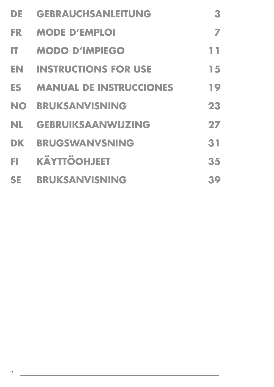 bamix Gastro 350 User Manual | Page 2 / 44