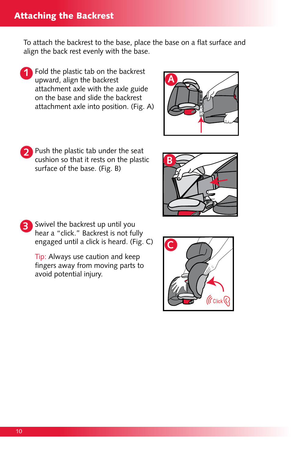 Ac b 1 2 3 | Britax Monarch User Manual | Page 10 / 20
