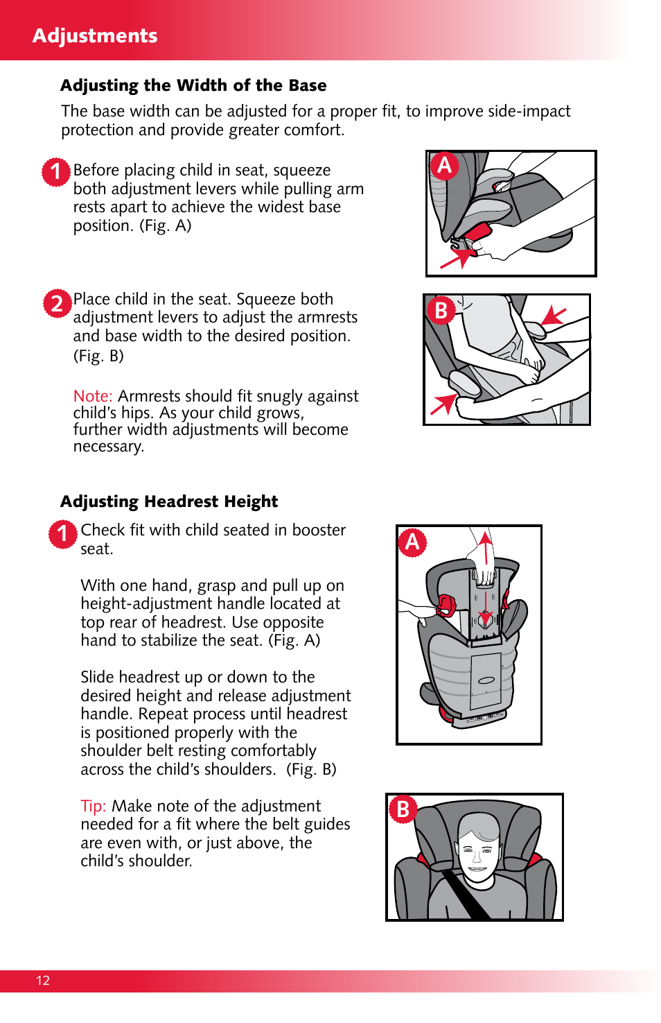 Ab a b 1 2 1 | Britax Monarch User Manual | Page 12 / 20