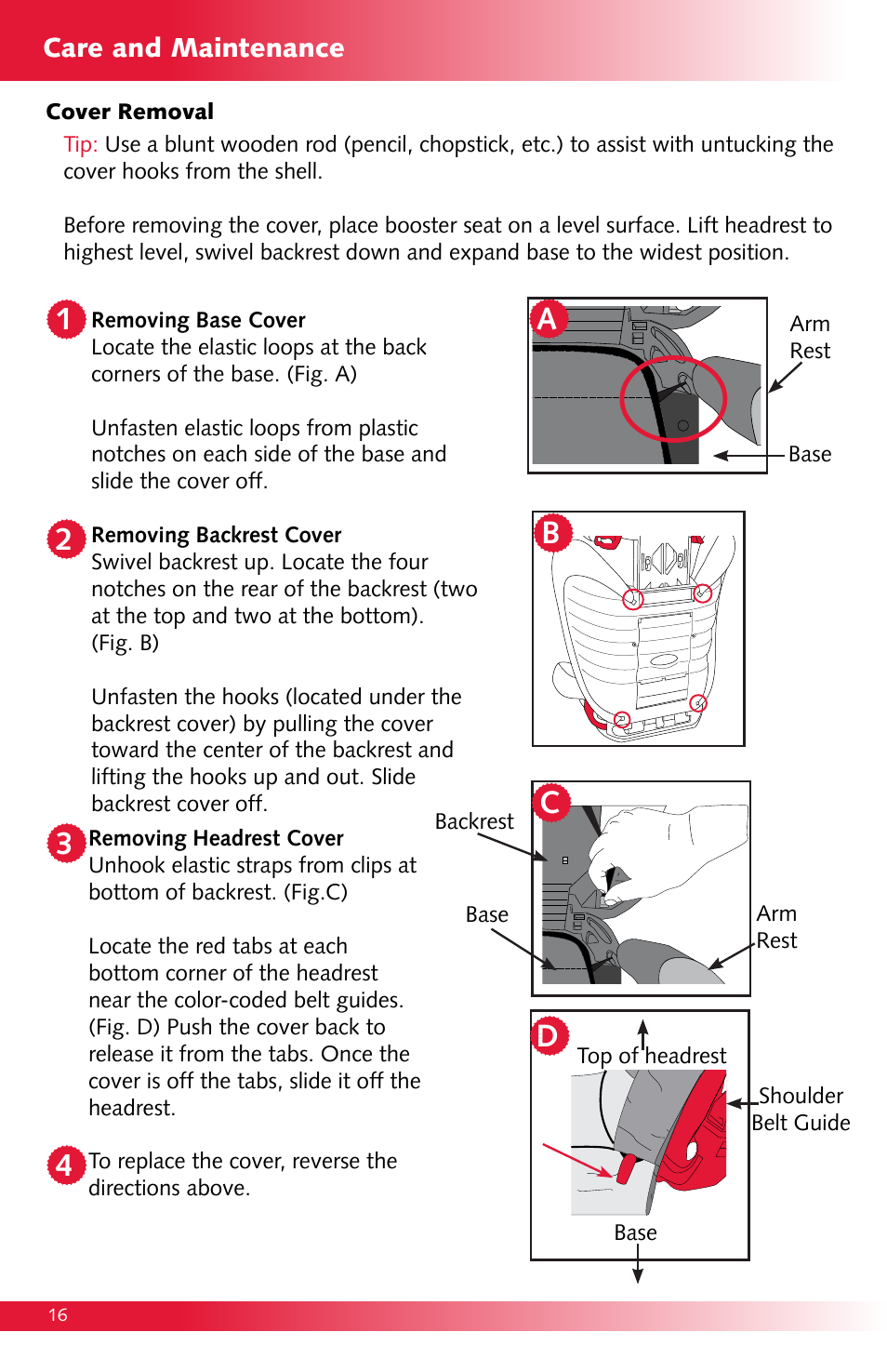 A1 2, 3d c 4 | Britax Monarch User Manual | Page 16 / 20