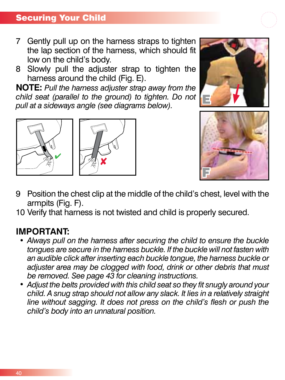 Britax ROUND ABOUT 50 User Manual | Page 42 / 48