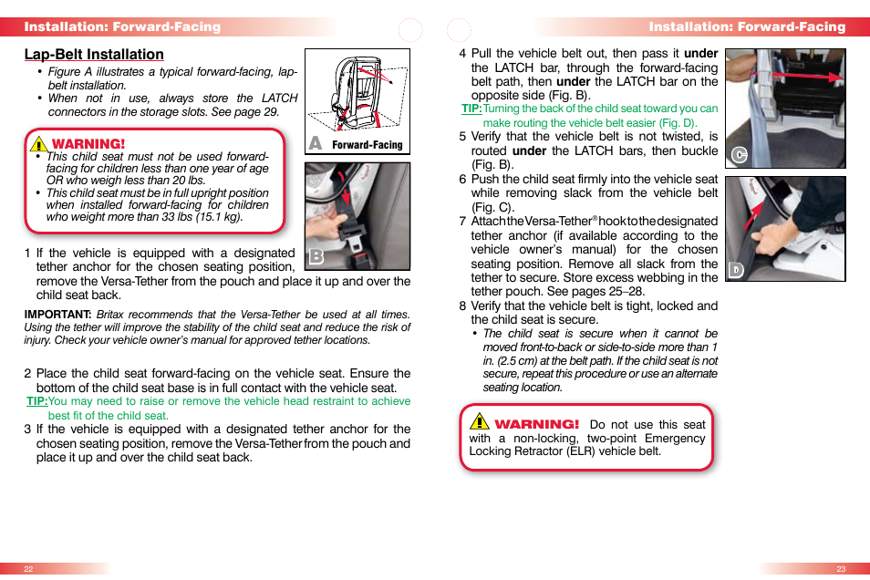 Bd a | Britax MARATHON CS User Manual | Page 13 / 23