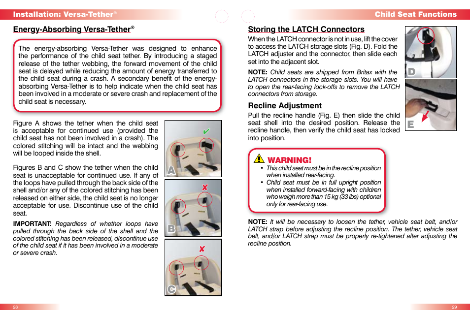 Ab c | Britax MARATHON CS User Manual | Page 16 / 23