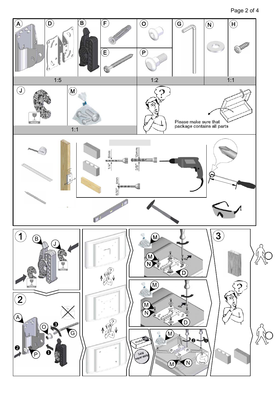 Stud finder | Barkan Mounting 21 User Manual | Page 2 / 4