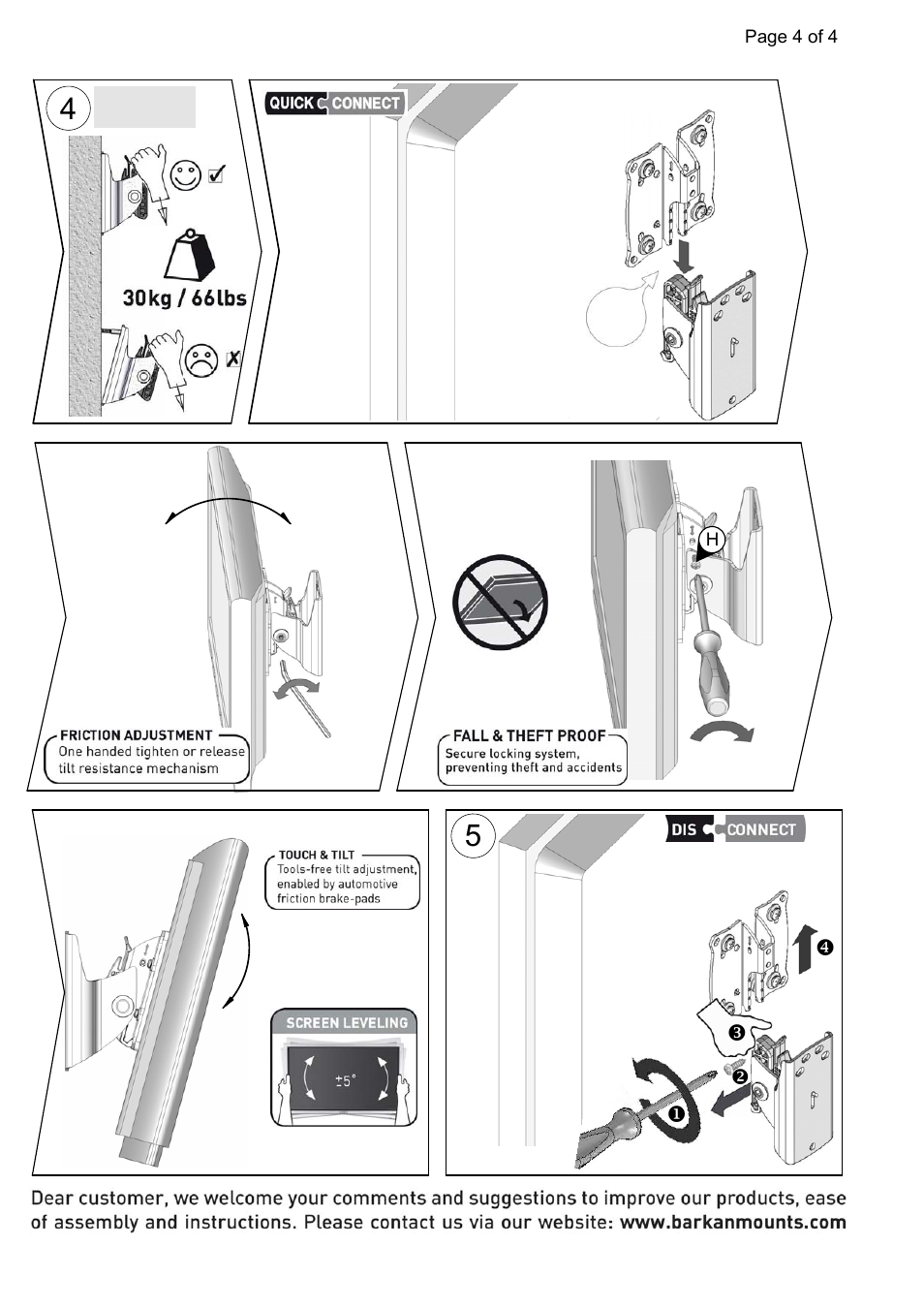 Test | Barkan Mounting 21 User Manual | Page 4 / 4
