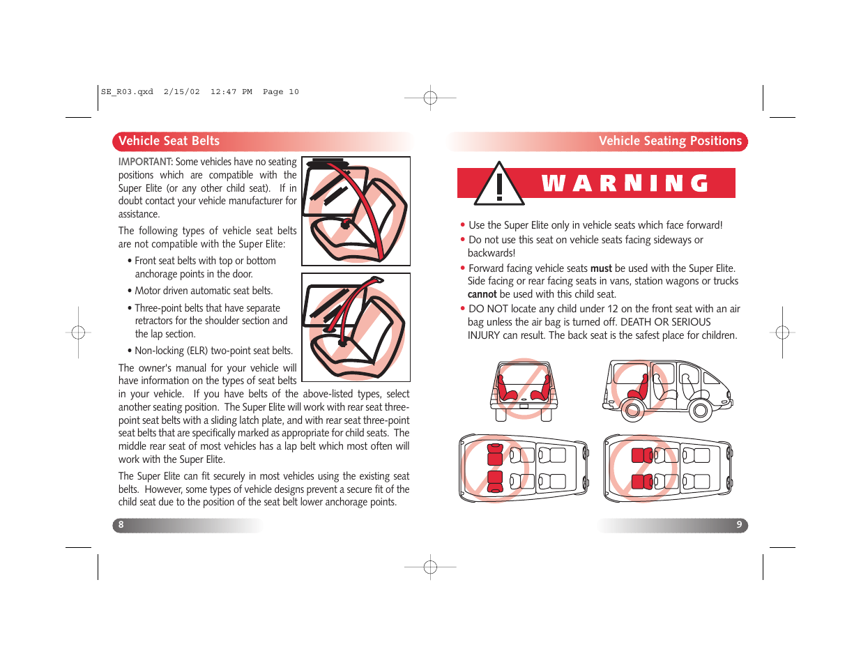 Britax Super Elite User Manual | Page 6 / 17