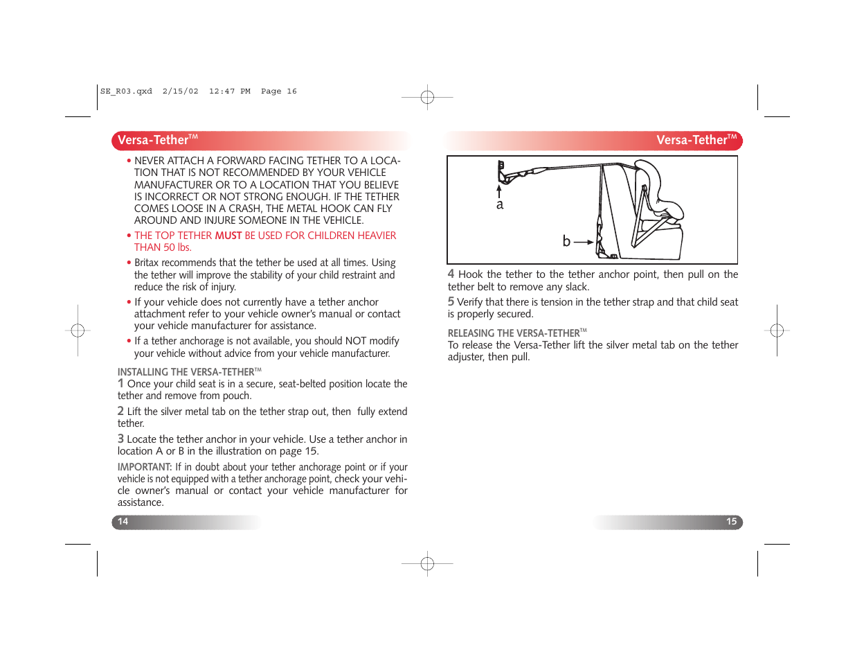 Britax Super Elite User Manual | Page 9 / 17