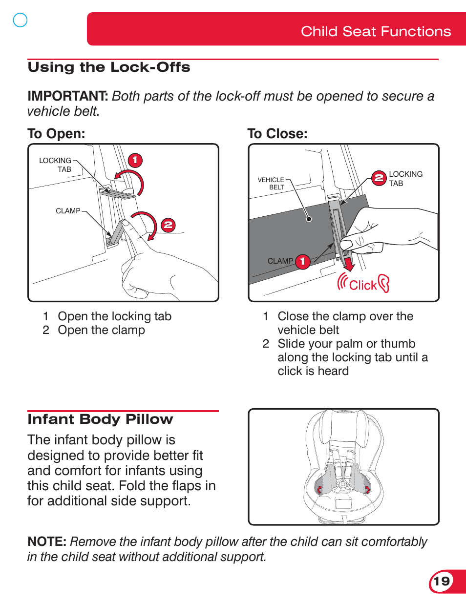 Child seat functions | Britax BOULEVARD 70 User Manual | Page 21 / 70