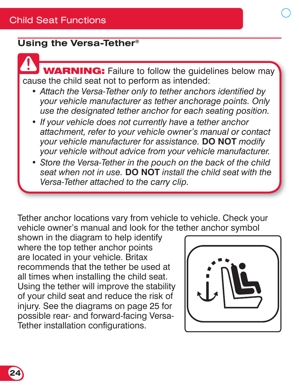 Britax BOULEVARD 70 User Manual | Page 26 / 70