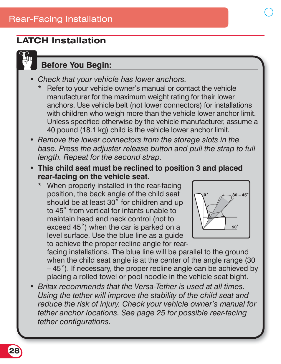 Britax BOULEVARD 70 User Manual | Page 30 / 70
