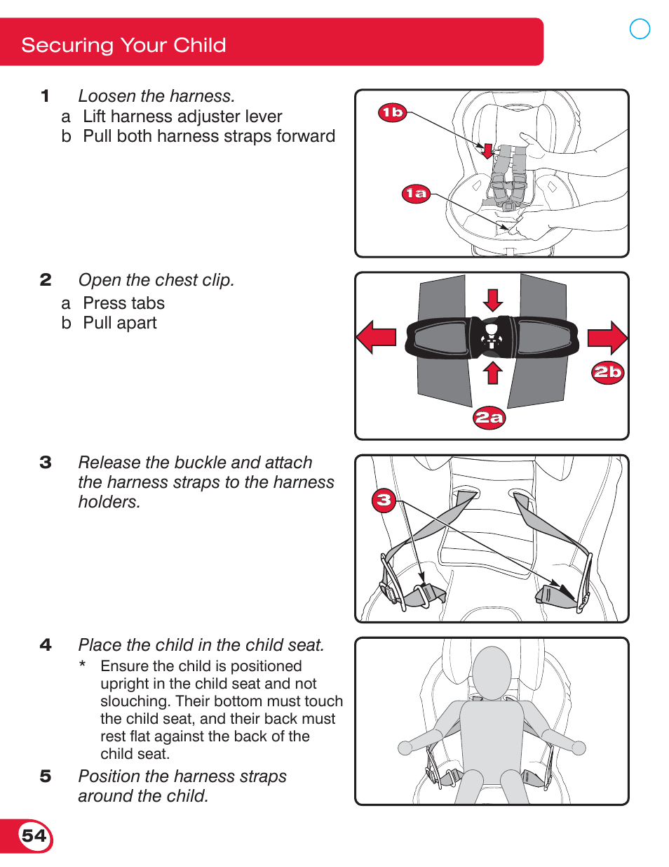 Securing your child | Britax BOULEVARD 70 User Manual | Page 56 / 70