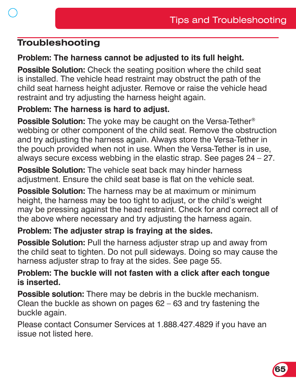 Britax BOULEVARD 70 User Manual | Page 67 / 70