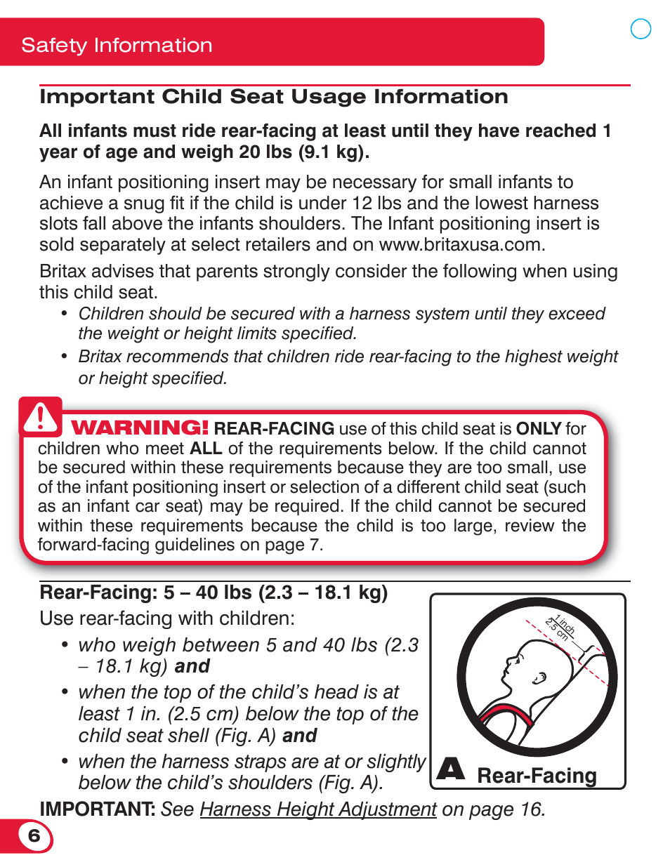 Britax BOULEVARD 70 User Manual | Page 8 / 70