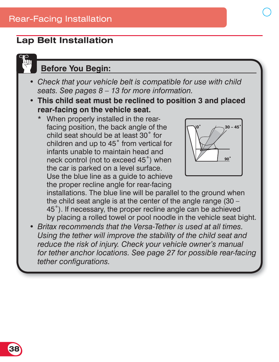 Britax ROUNDABOUT 55 User Manual | Page 40 / 70