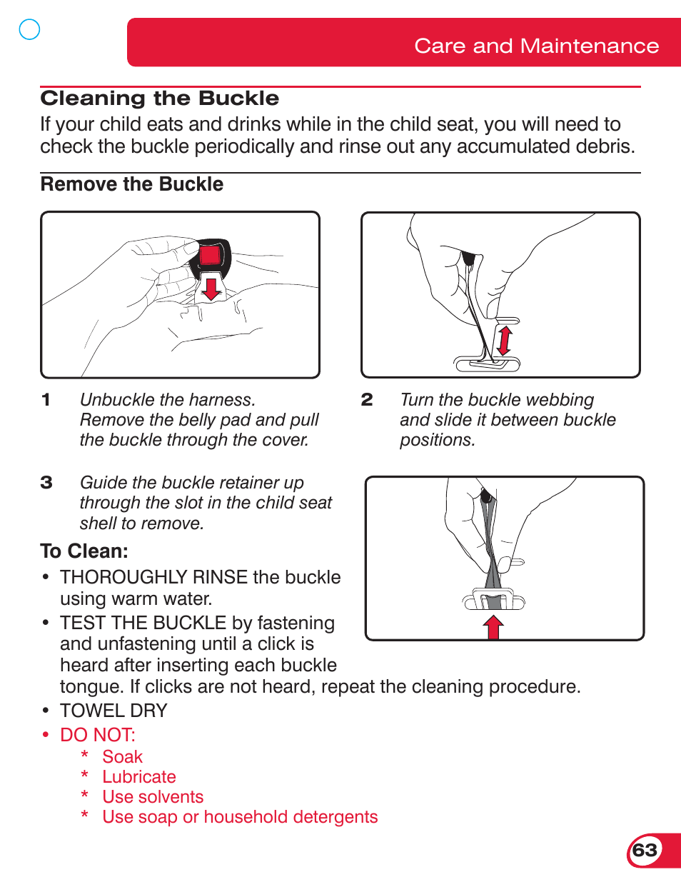Britax ROUNDABOUT 55 User Manual | Page 65 / 70