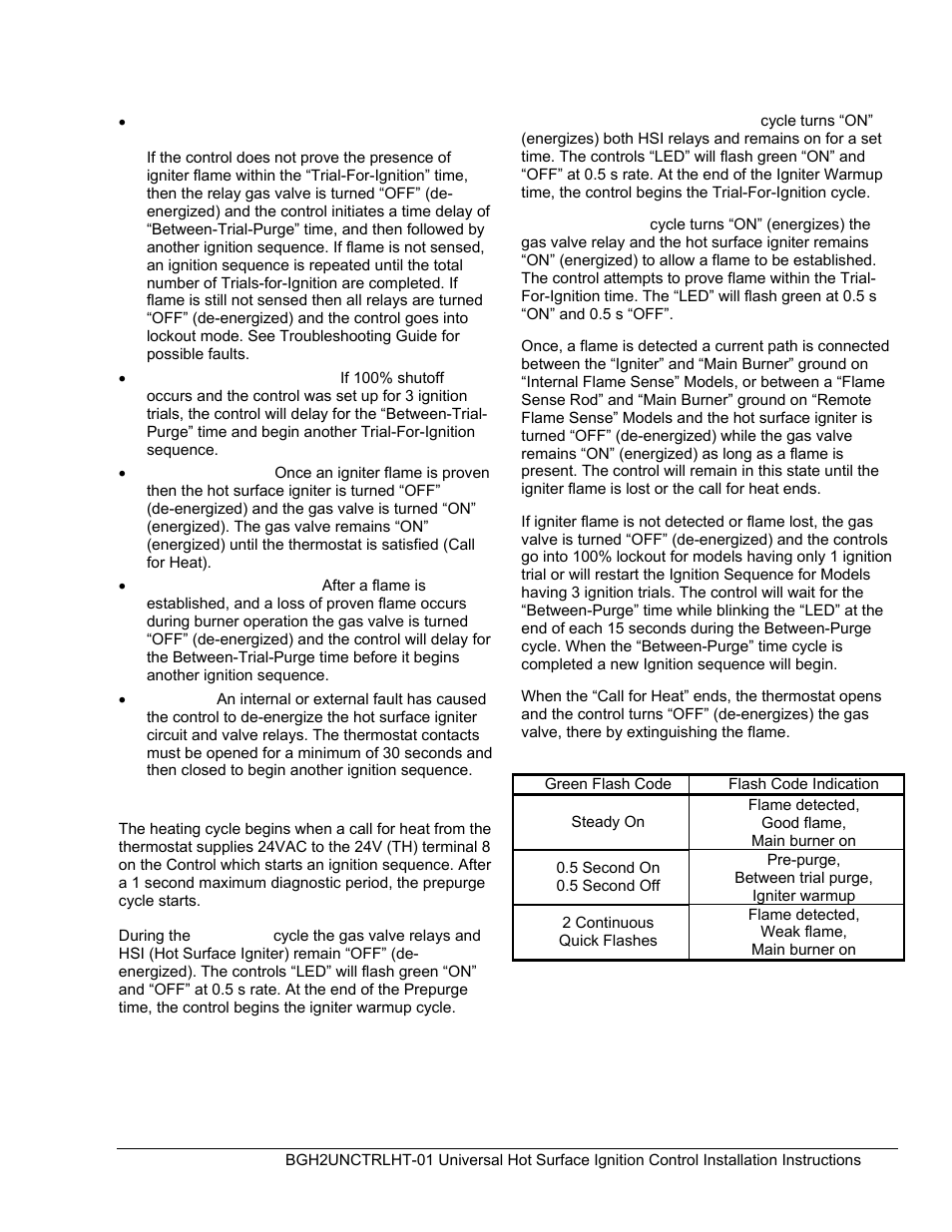 BASO BGH2UNCNTRLHT-01 User Manual | Page 11 / 19