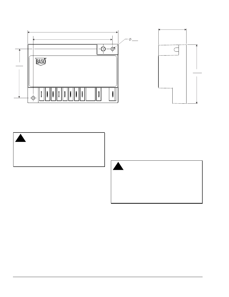 Wiring, Spark cable | BASO E Series AGA User Manual | Page 2 / 6