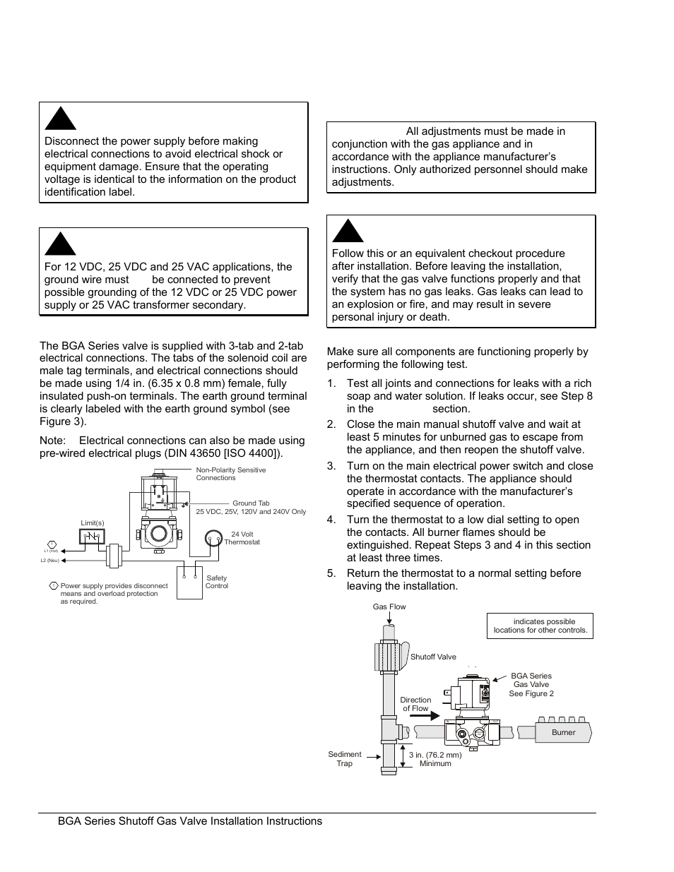 Wiring | BASO BGA110 User Manual | Page 4 / 6