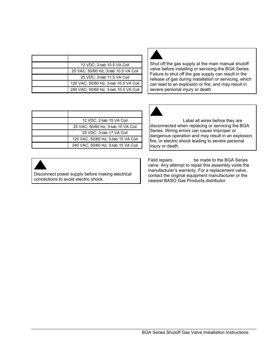 BASO BGA110 User Manual | Page 5 / 6