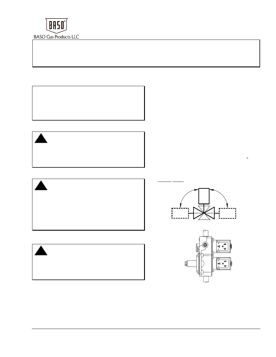 BASO BGD258 Series BASOTROL CE Approved Gas Valve User Manual | 7 pages