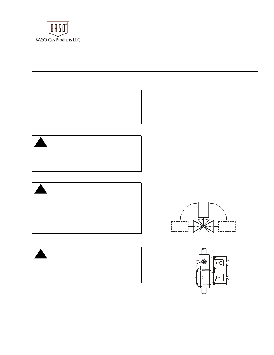 BASO BGD258 Series BASOTROL CE Approved Class A Gas Valve User Manual | 6 pages